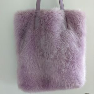 Urban Outfitters Purple Furry Tote Bag